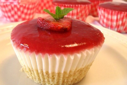 Mini cheese cakes alle fragole