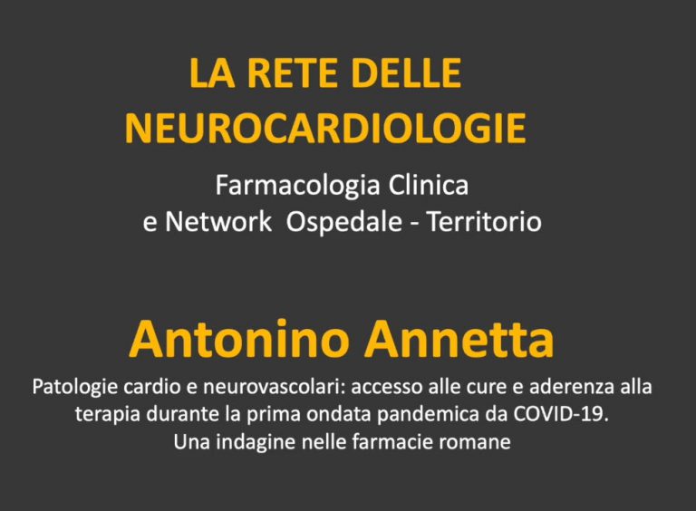 La rete delle Neurocardiologie: Antonino Annetta